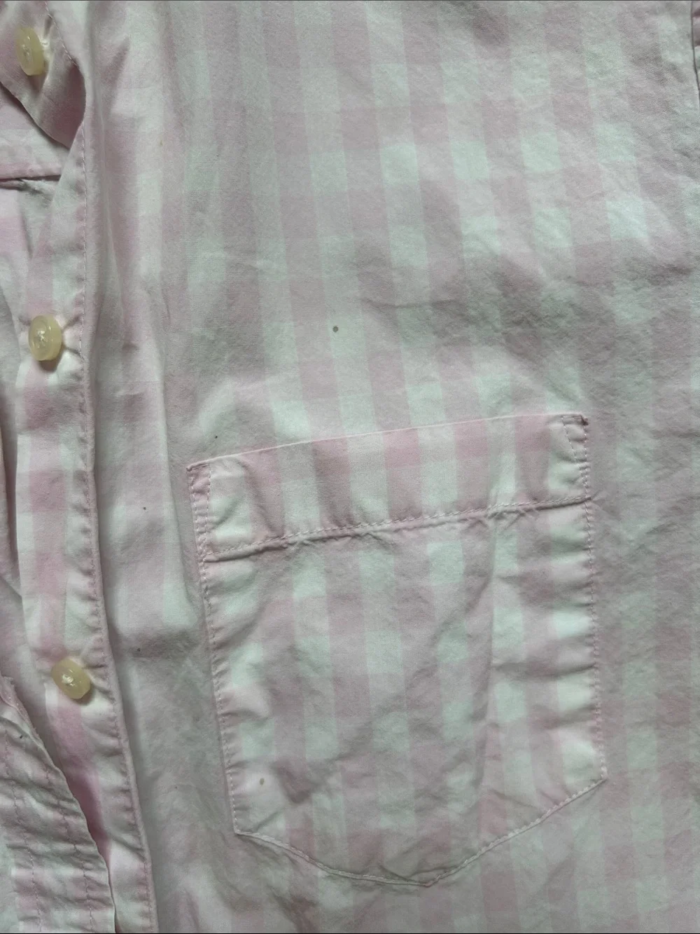 J crew pink gingham women’s button down